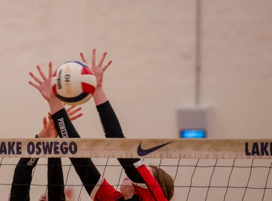 Volleyball blocking. September 2022